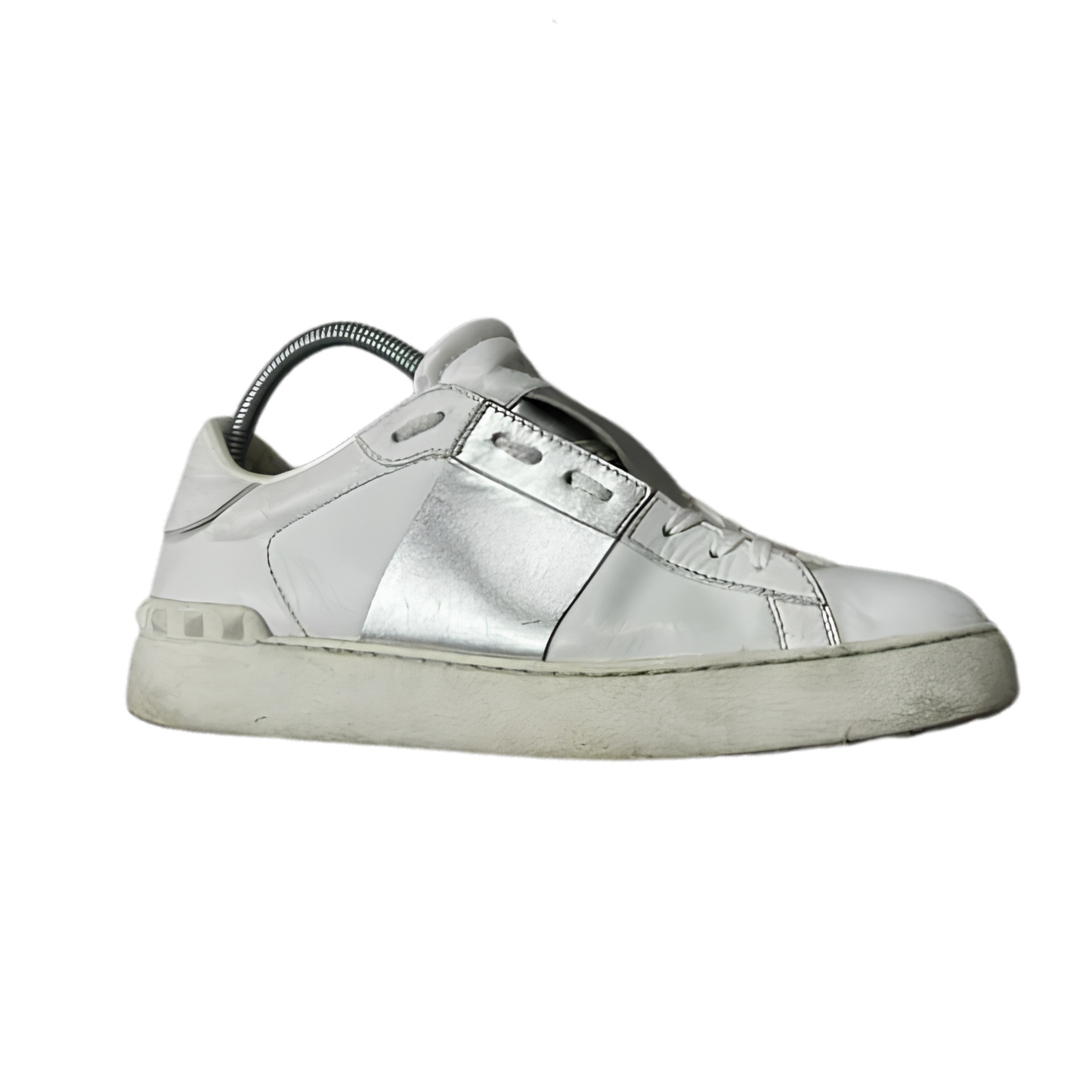 Valentino Open Sneakers (Silver) (Womens)