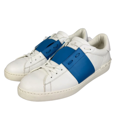 Valentino Garavani Open Sneakers (White Navy)