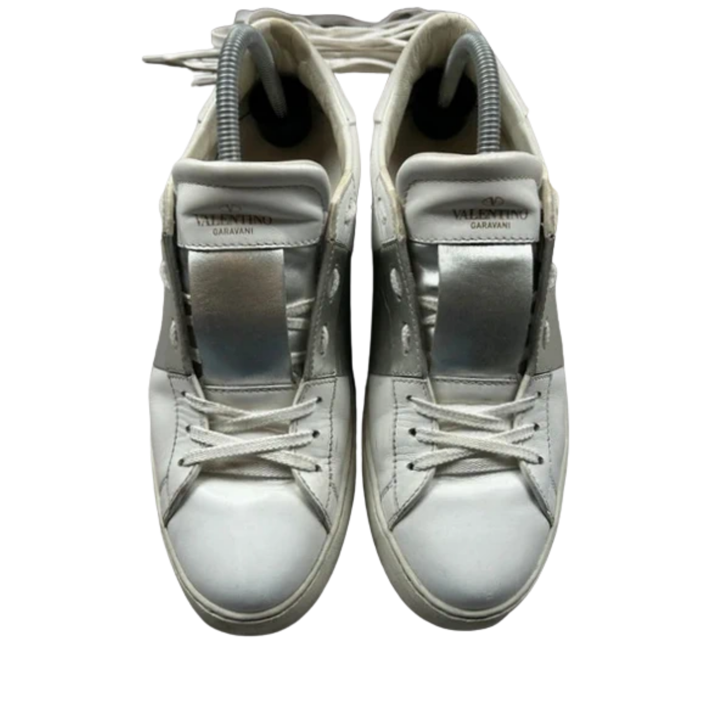 Valentino Open Sneakers (Silver) (Womens)