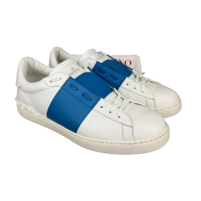 Valentino Garavani Open Sneakers (White Navy)