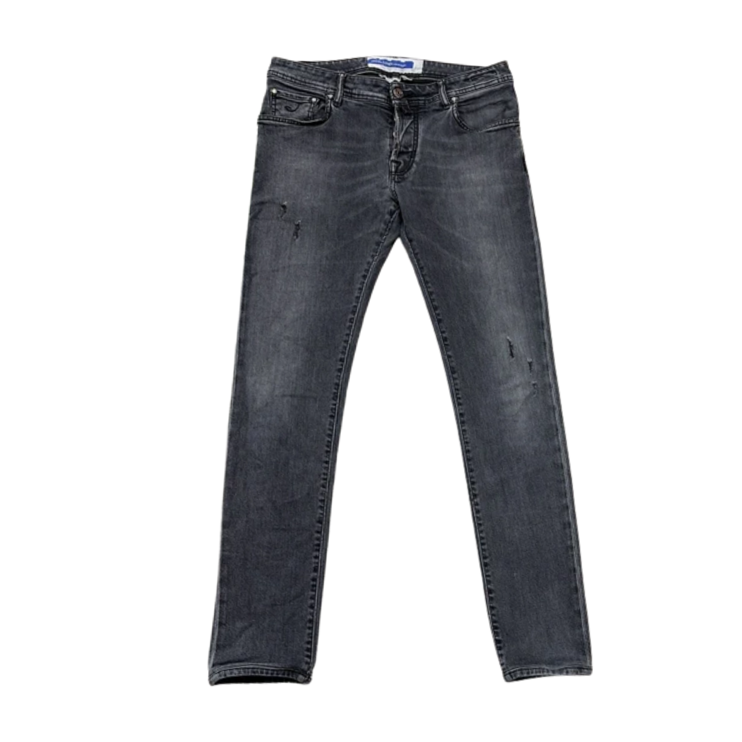 Jacob Cohën Nick Distressed Slim Fit Jeans (Black)