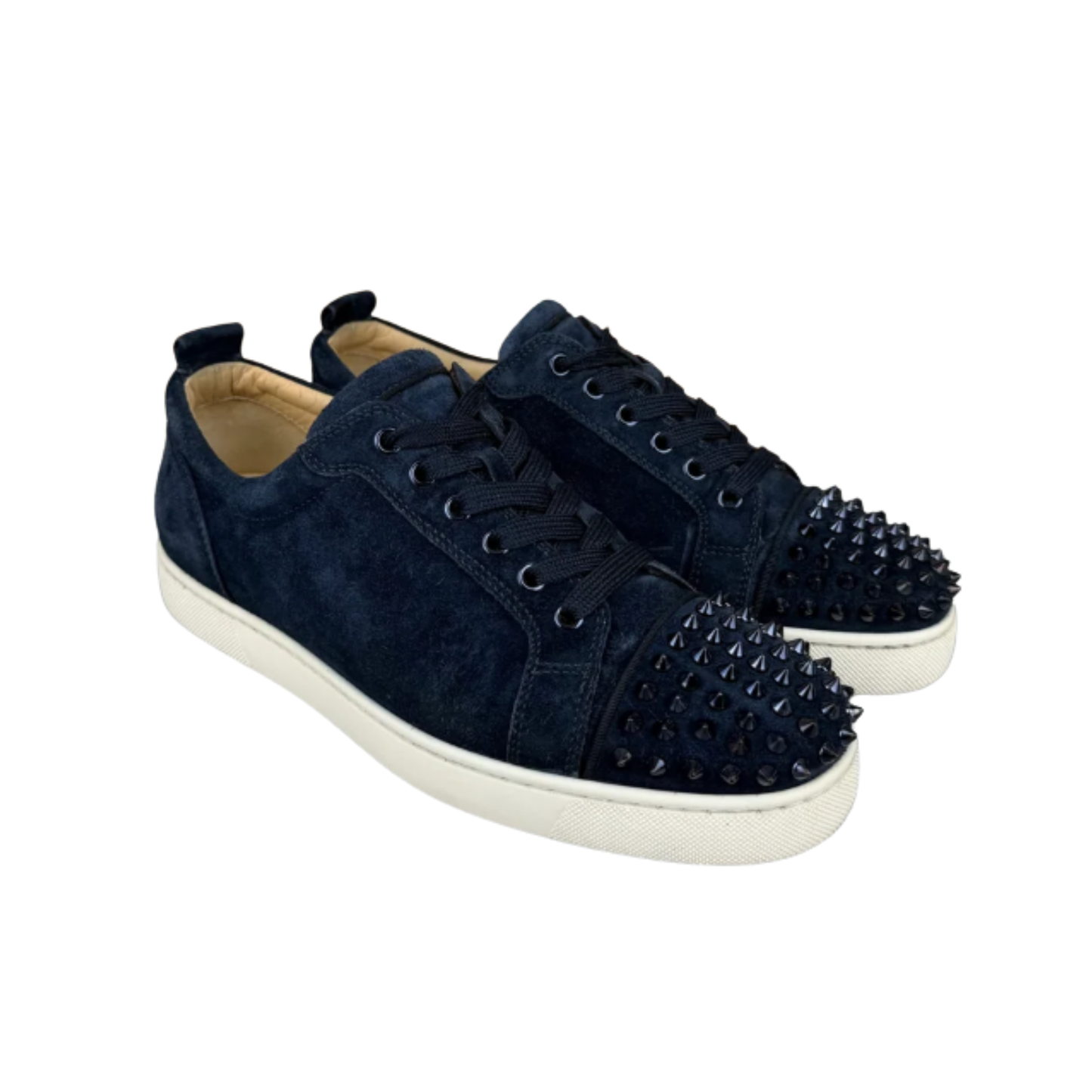 Christian Louboutin Louis Junior Spike Sneakers (Navy)