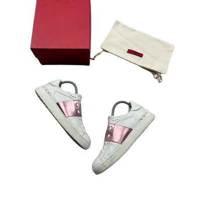 Valentino Open Sneakers (Pink) (Womens)
