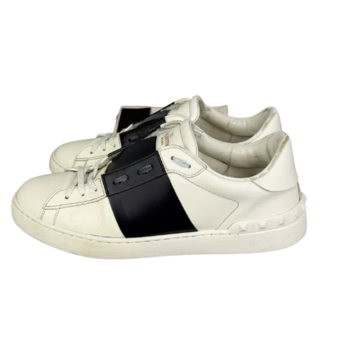 Valentino Garavani Open Sneakers (White navy)