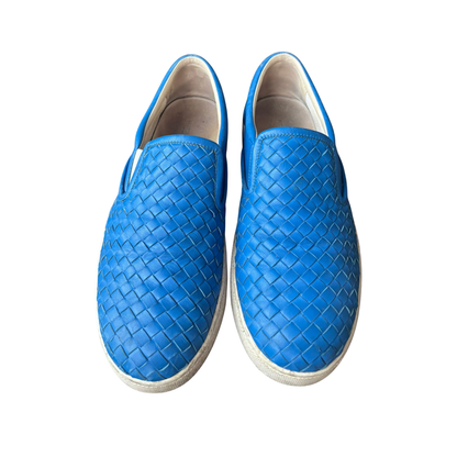 Bottega Veneta Low Slip-on Sneakers (Blue)