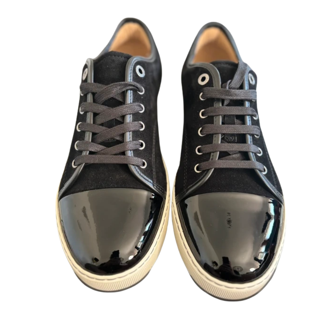 Lanvin Cap Toe Sneakers (Black) (New)