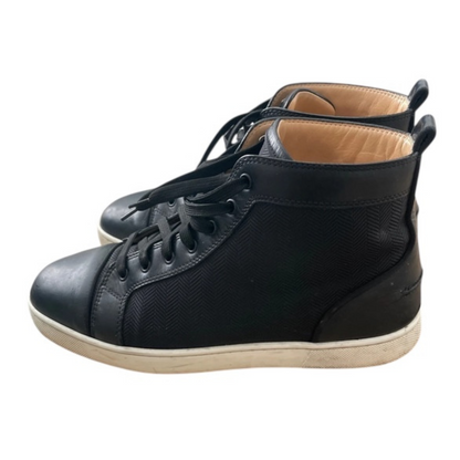Christian Louboutin Louis Orlato High Top Sneakers (Black)