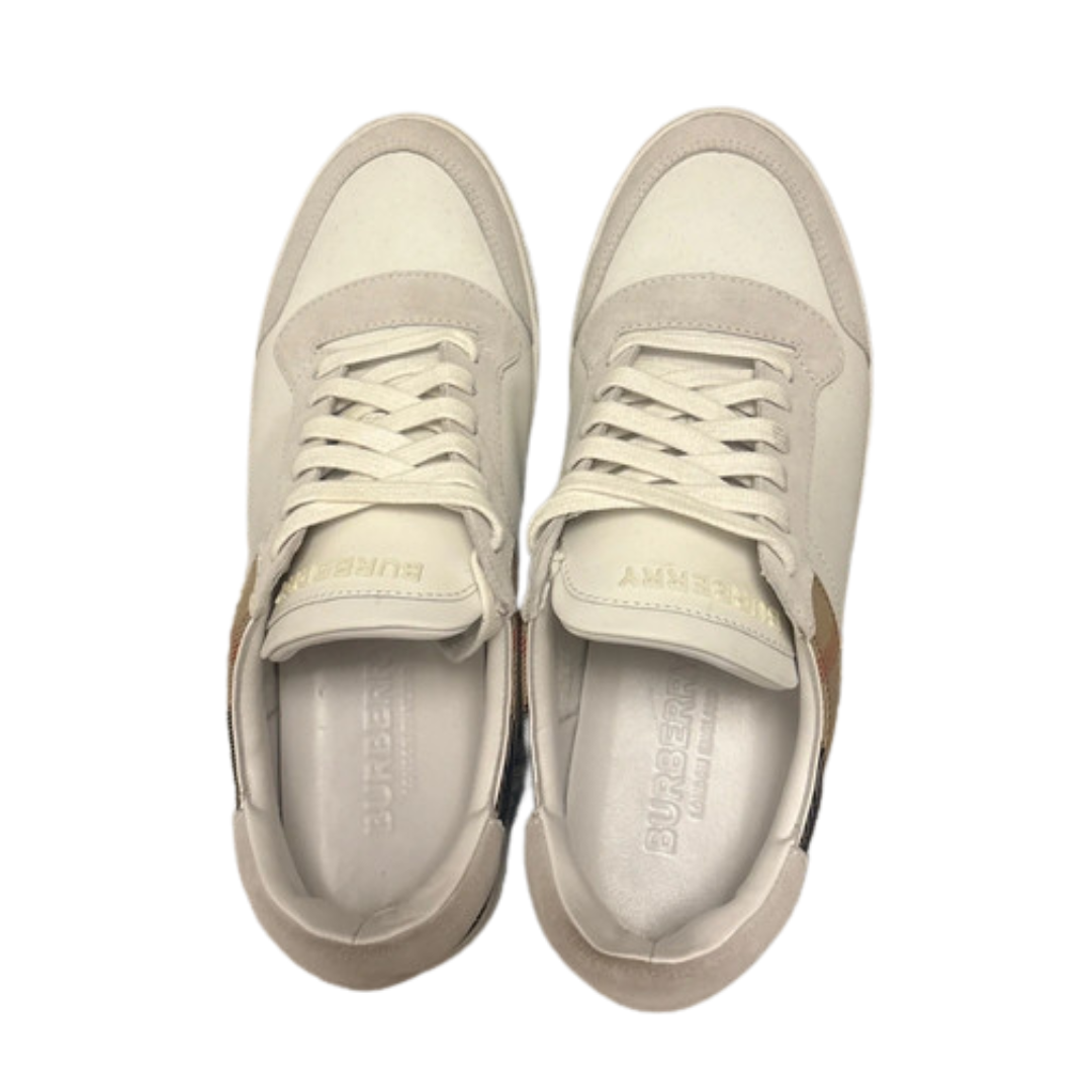 Burberry Checkered Low Sneakers (White)