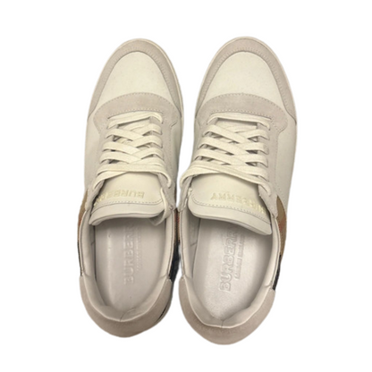 Burberry Checkered Low Sneakers (White)