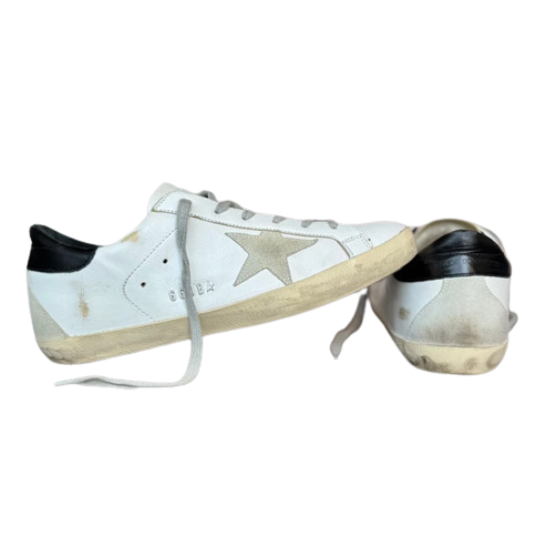 Golden Goose Superstar Sneakers (White Black)
