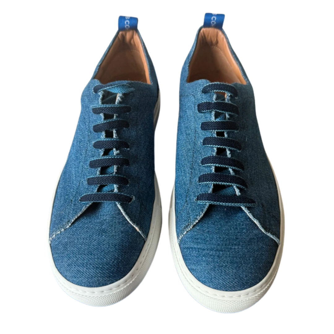 Jacob Cohën Denim Sneakers (Navy) (New)