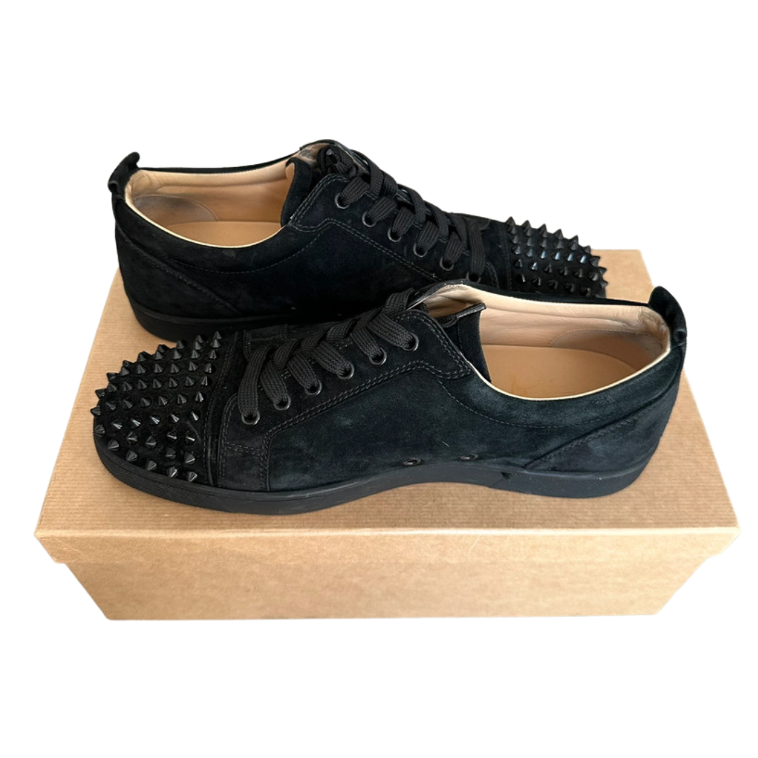 Christian Louboutin Louis Junior Spike Sneakers (Black)