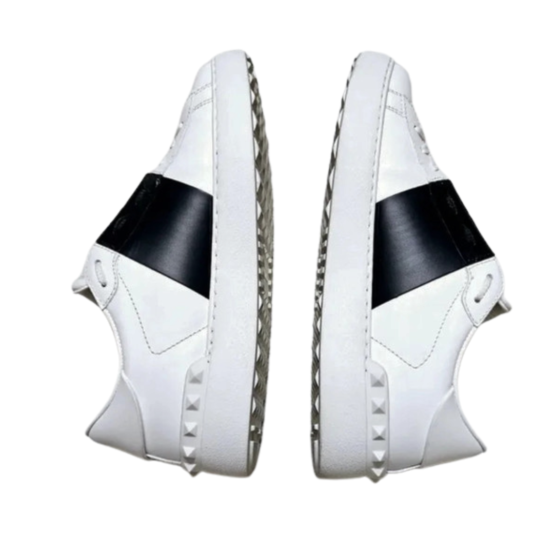 Valentino Garavani Open VLTN Sneakers (White Black) (Womens)