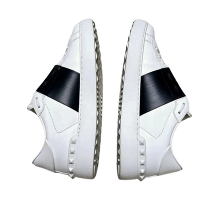 Valentino Garavani Open VLTN Sneakers (White Black) (Womens)