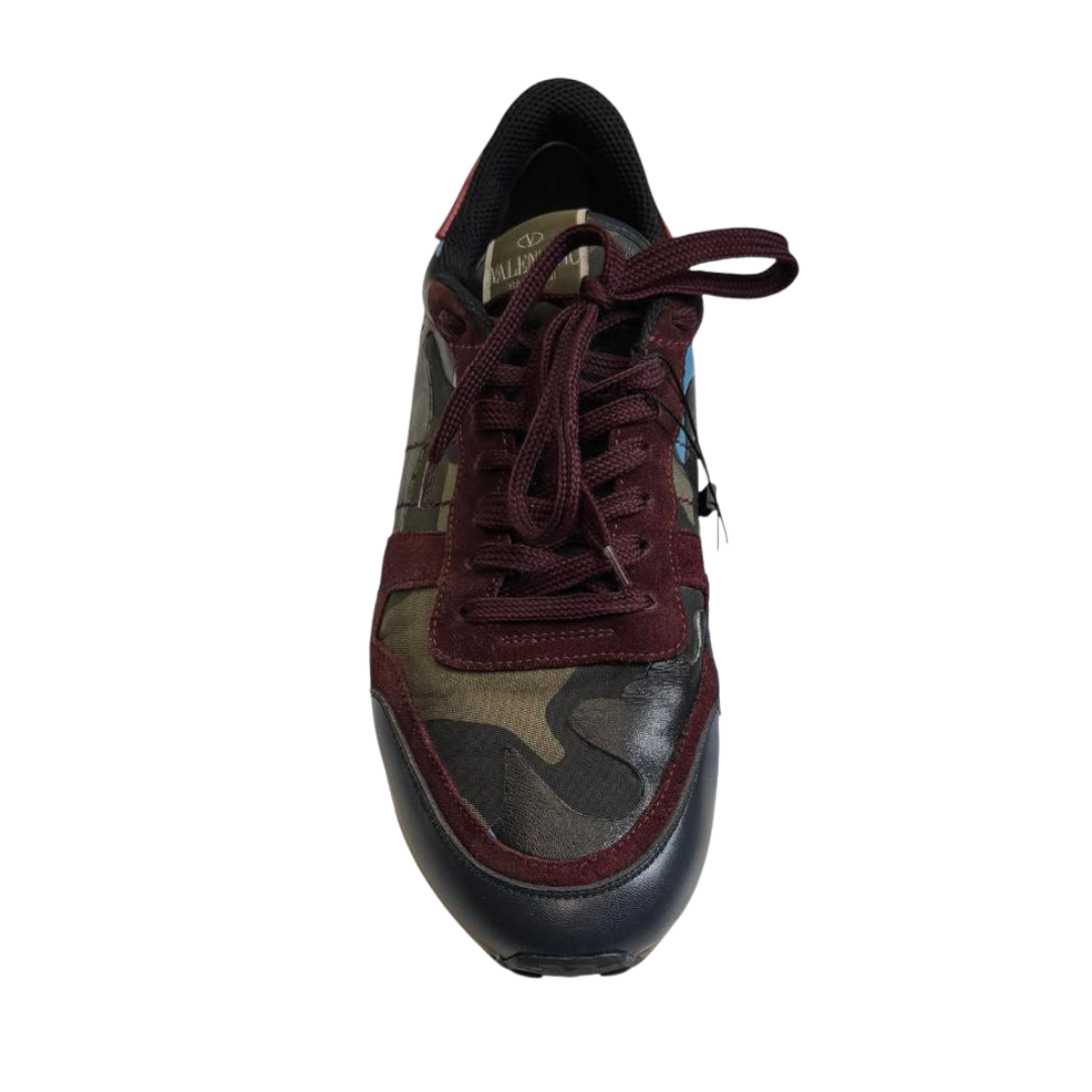 Valentino Garavani Rockrunner Sneakers (Burgundy)