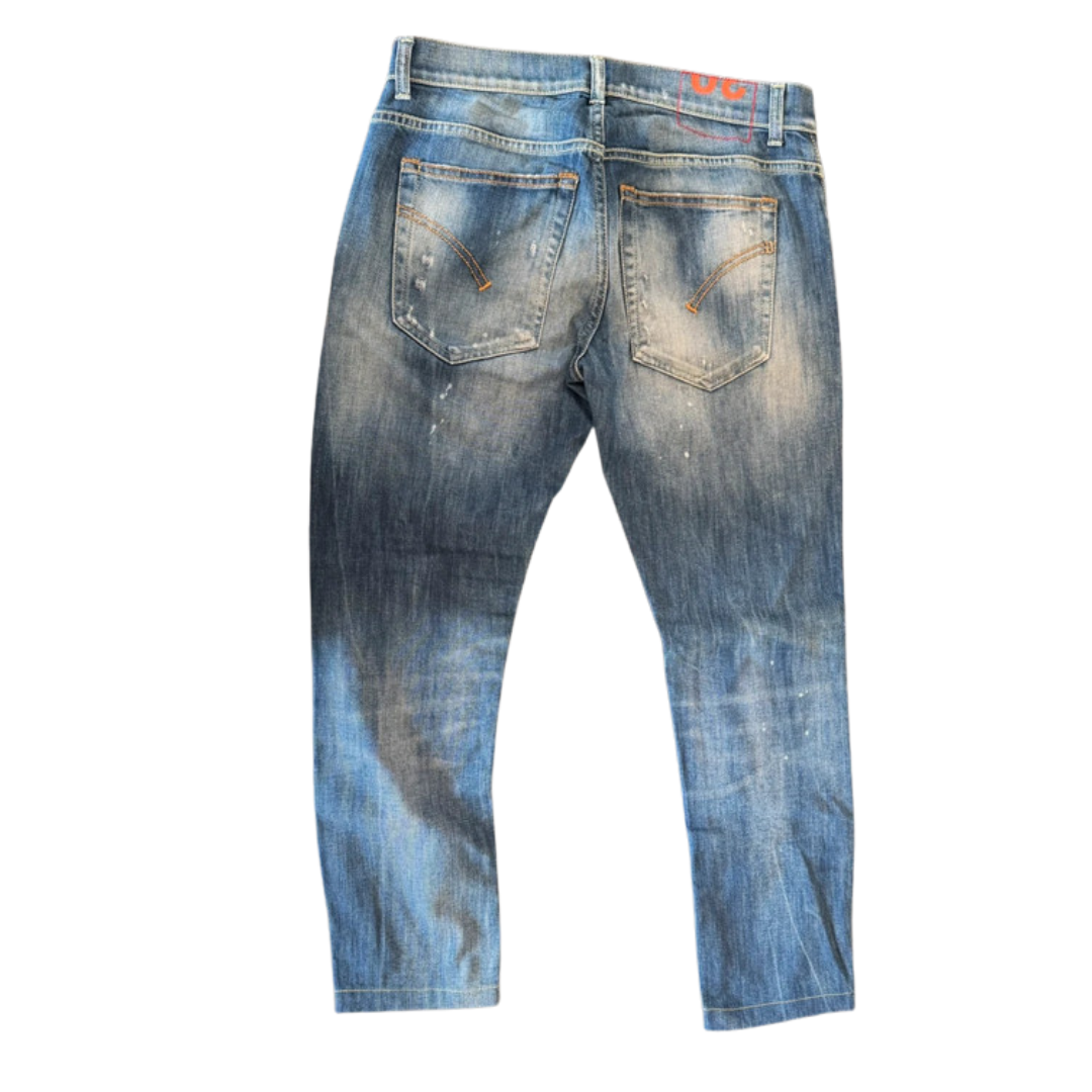 Dondup George Distressed Skinny Fit Jeans (Blue)