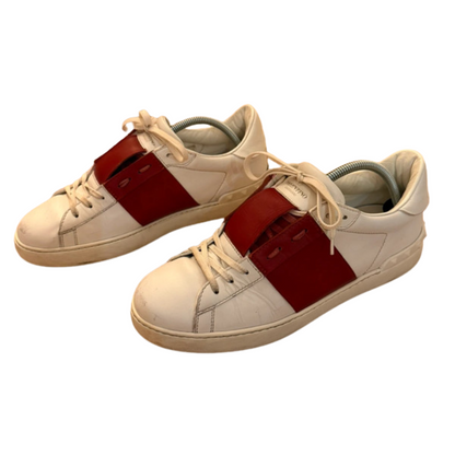 Valentino Garavani Open Sneakers (White Red)
