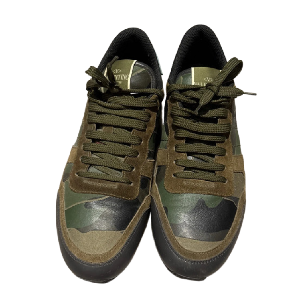 Valentino Garavani Rockrunner Sneakers (Khaki)
