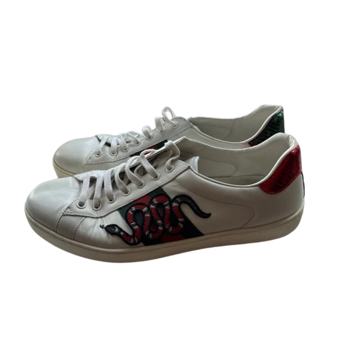 Gucci Ace Sneakers (White)