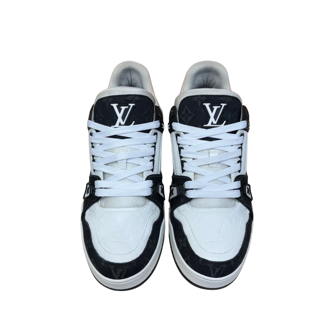 Louis Vuitton Trainer Sneakers (White Black)