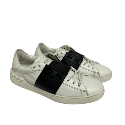 Valentino Open Sneakers (White Black)