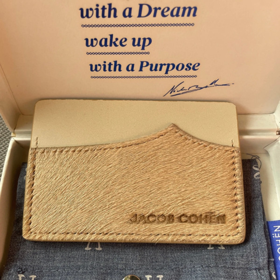 Jacob Cohën Card Holder (Beige) (New)