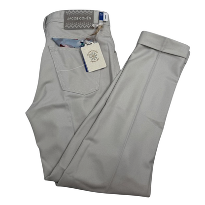 Jacob Cohën Scott Après Ski Slim Fit Chino Trousers (Grey) (New)