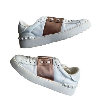 Valentino Garavani Open Sneakers (White Pink) (Womens)