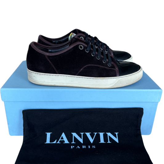 Lanvin Cap Toe Sneakers (Burgundy)