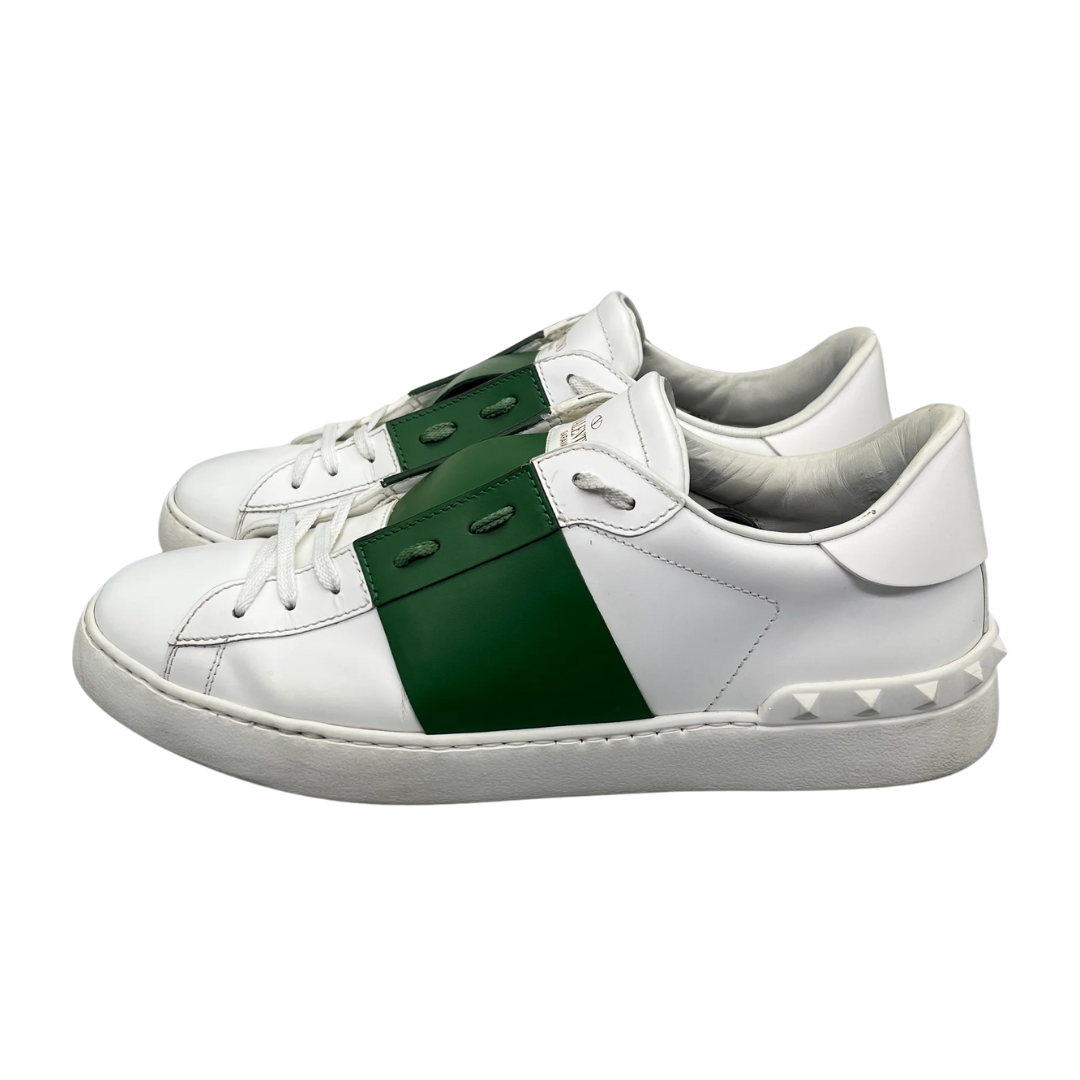 Valentino Garavani Open Sneakers (White Green)