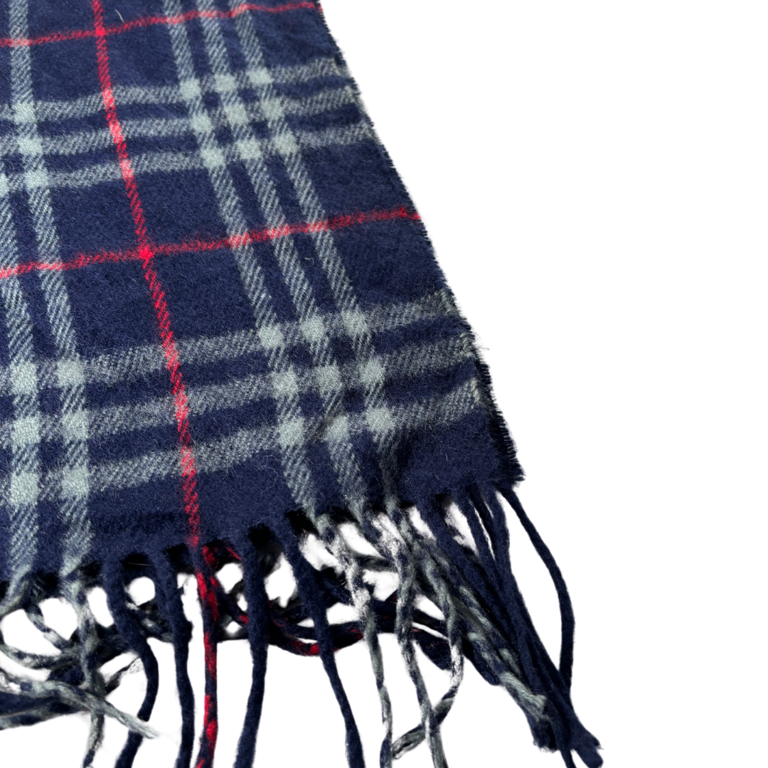 Burberry Scarf (Navy) (Vintage)