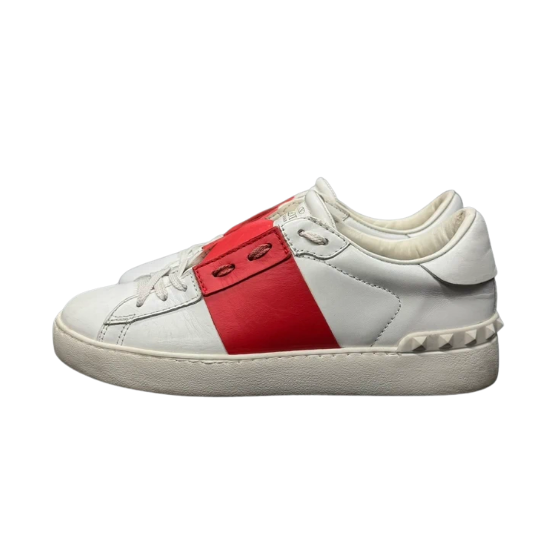 Valentino Garavani Open Sneakers (White Red) (Womens)