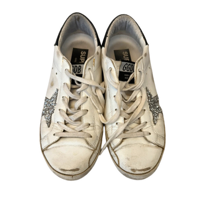 Golden Goose Superstar Sneakers (White Black) (Women's)