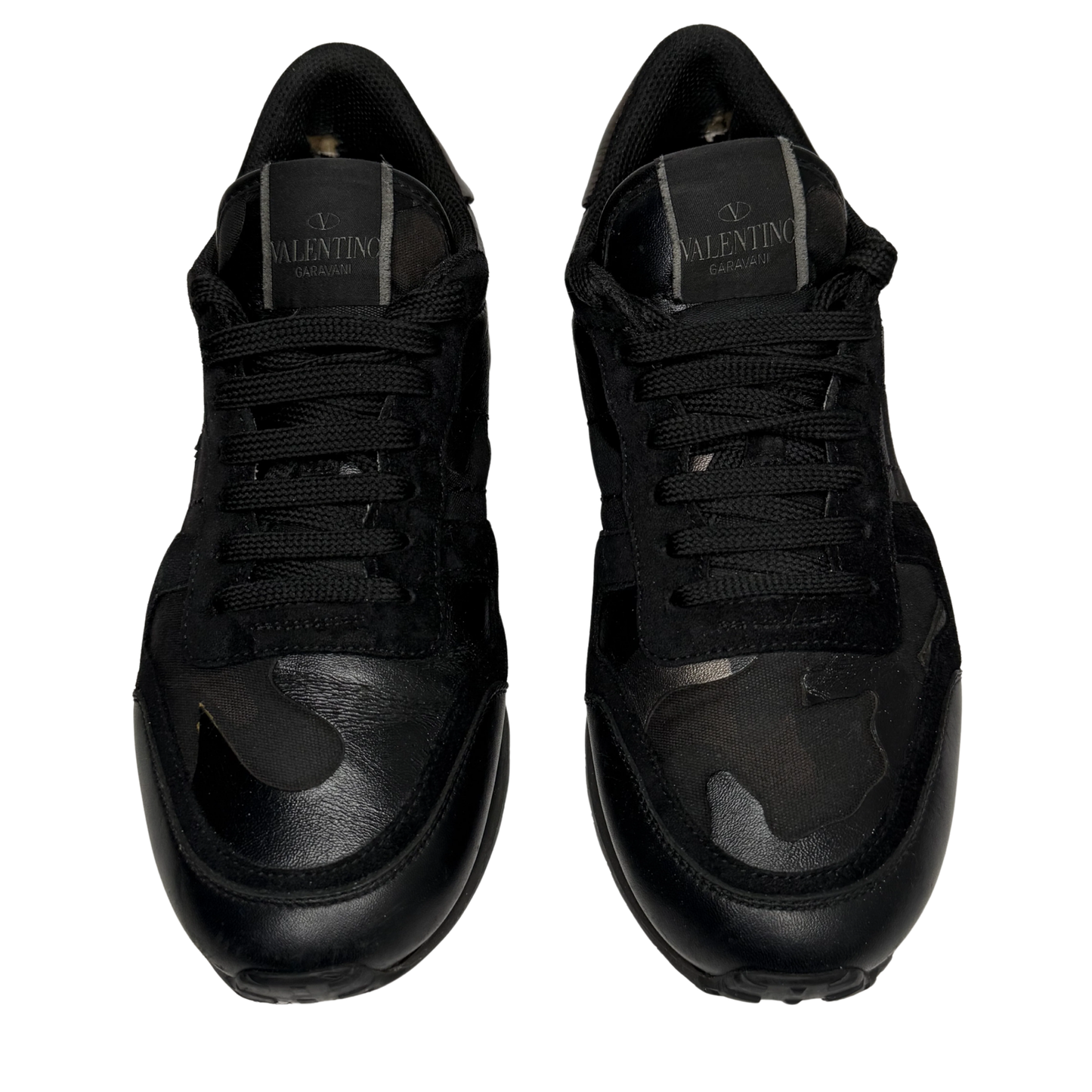 Valentino Camoflage Rockrunner Sneakers (Black)