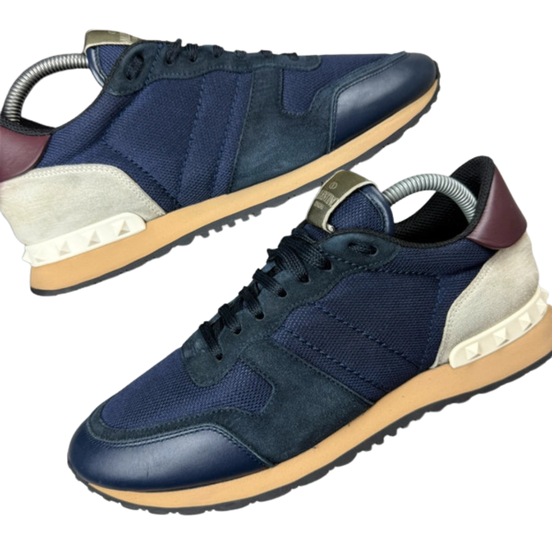 Valentino Garavani Rockrunner Sneakers (Navy)
