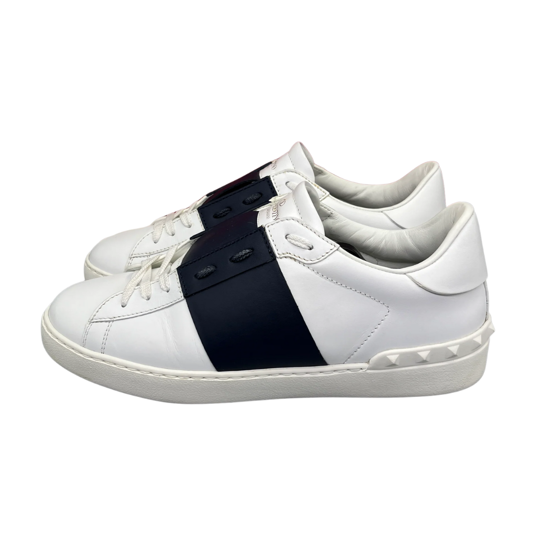 Valentino Garavani Open Sneakers (White Navy)