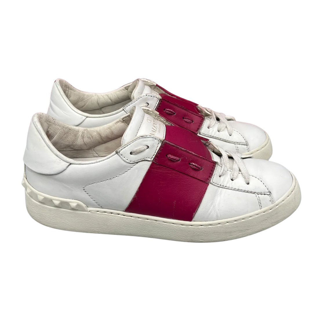 Valentino Garavani Open Sneakers (White Pink) (Womens)