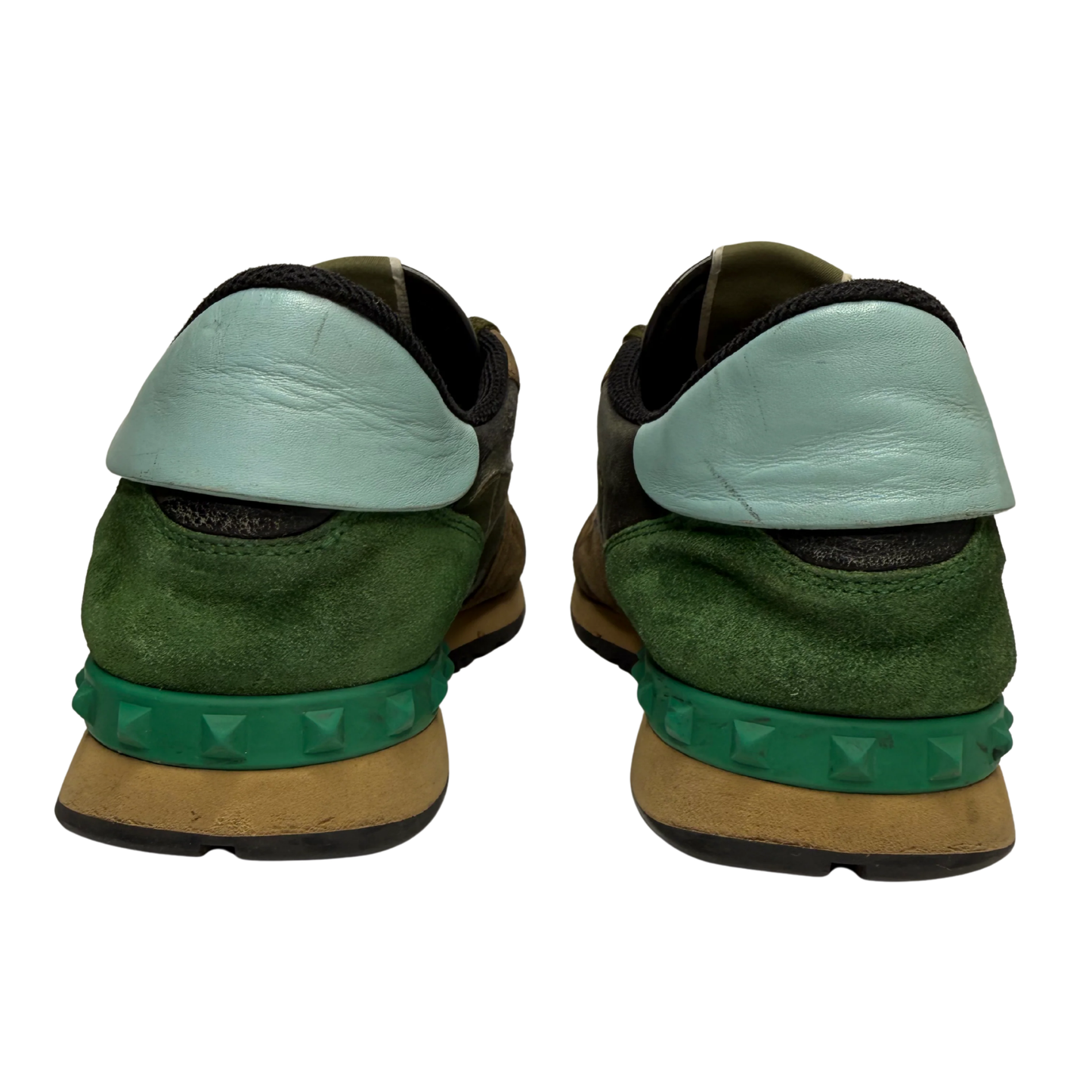 Valentino Camouflage Rockrunner Sneaker (Green & Black)