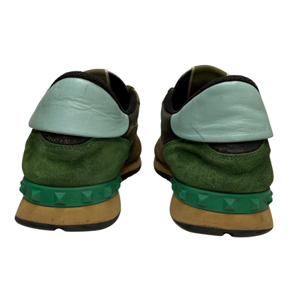 Valentino Camouflage Rockrunner Sneaker (Green & Black)