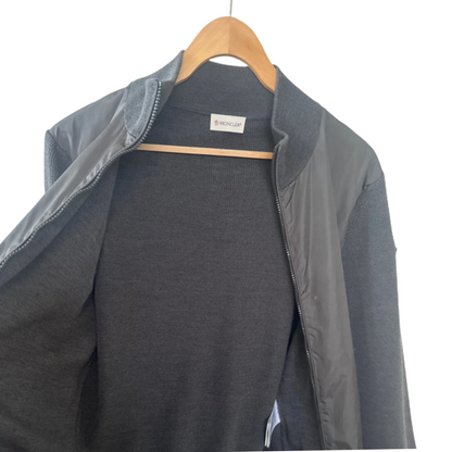 Moncler Maglia Cardigan Jacket (Dark Grey)