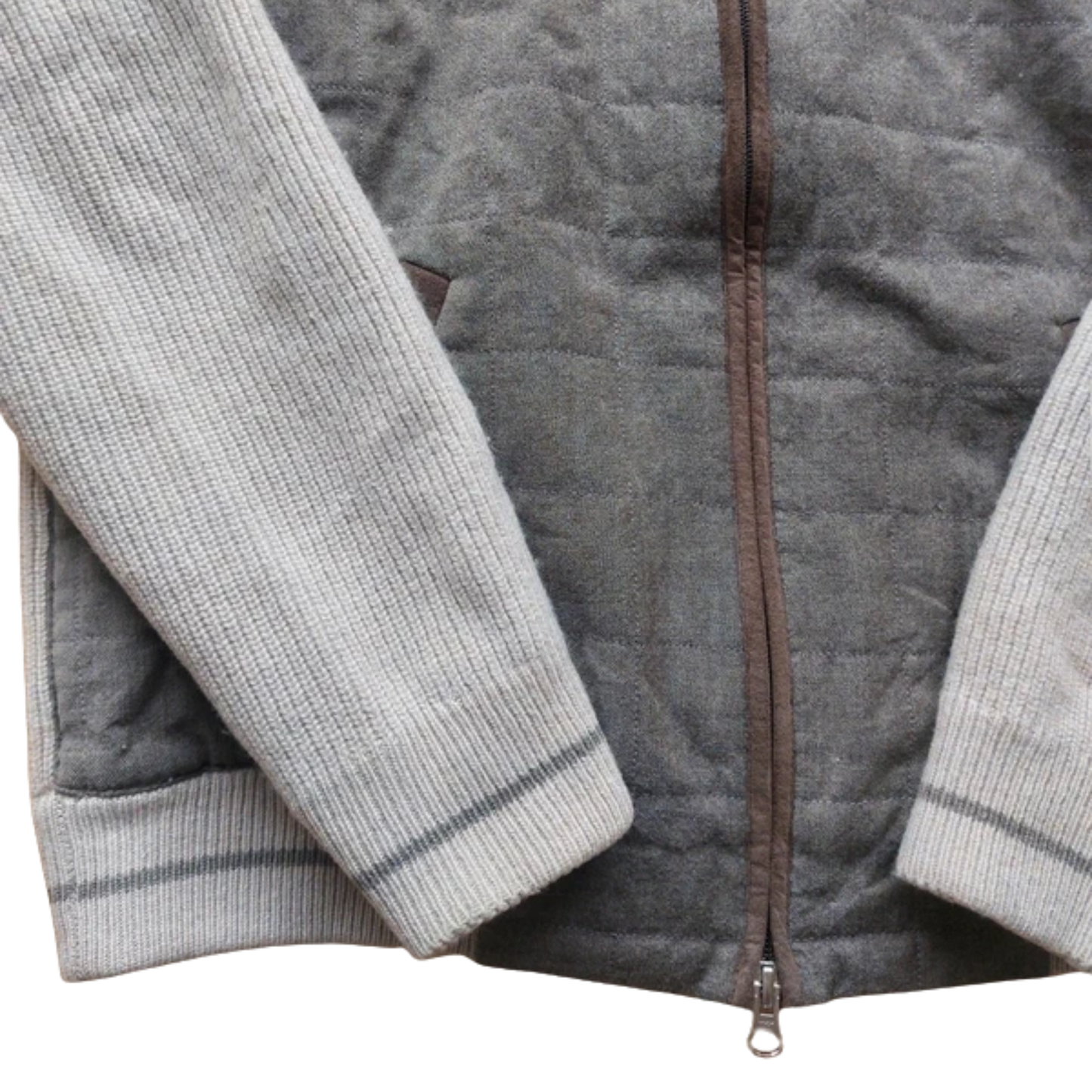 Gran Sasso Cashmere Wool Cardigan Jacket (Grey)