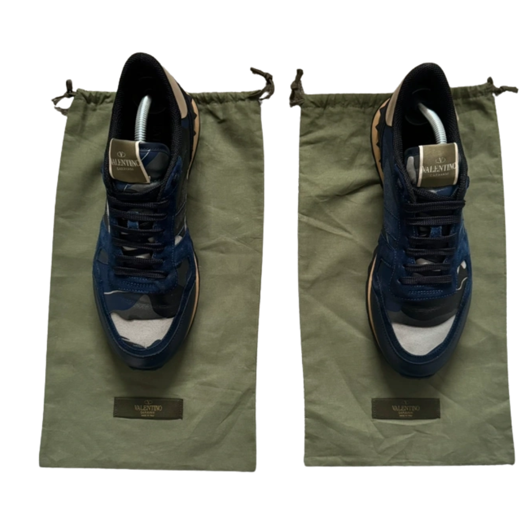 Valentino Garavani Rockrunner Sneakers (Navy)