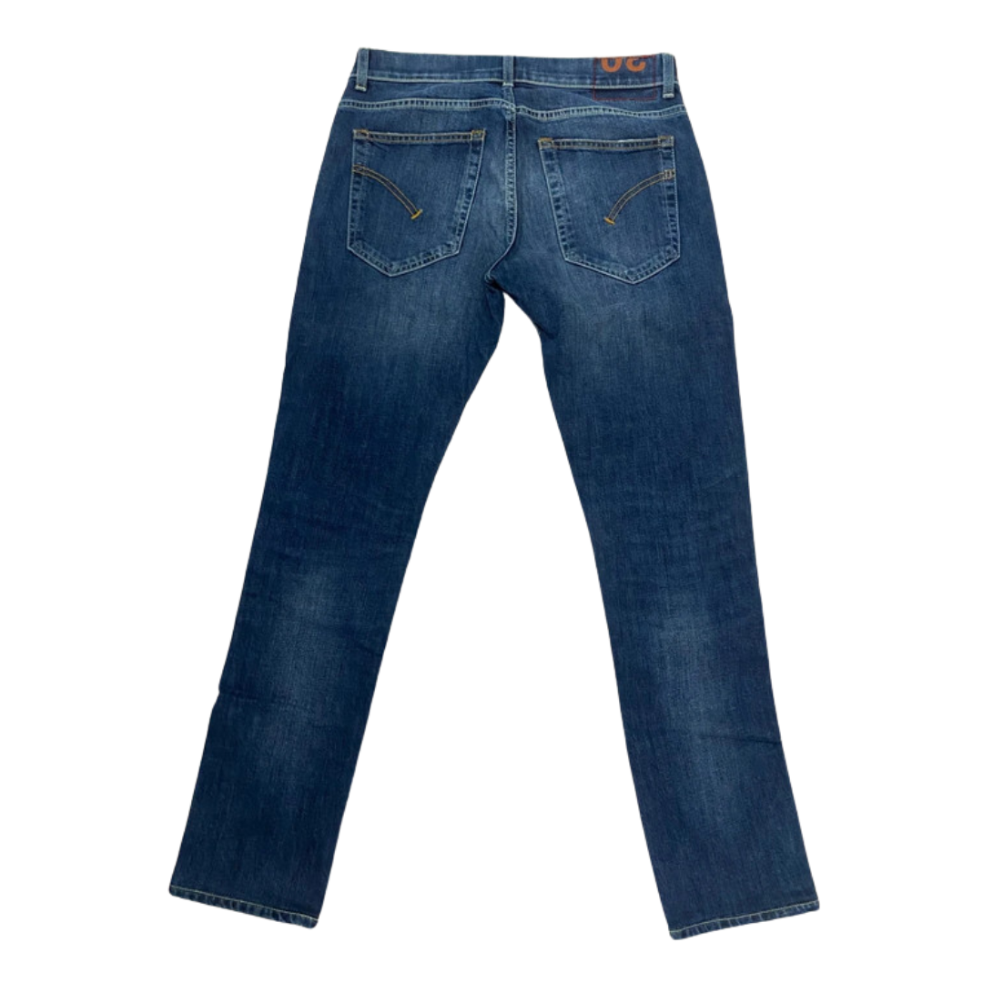 Dondup Ritchie Distressed Skinny Fit Jeans (Navy)