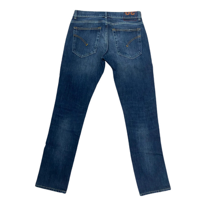 Dondup Ritchie Distressed Skinny Fit Jeans (Navy)