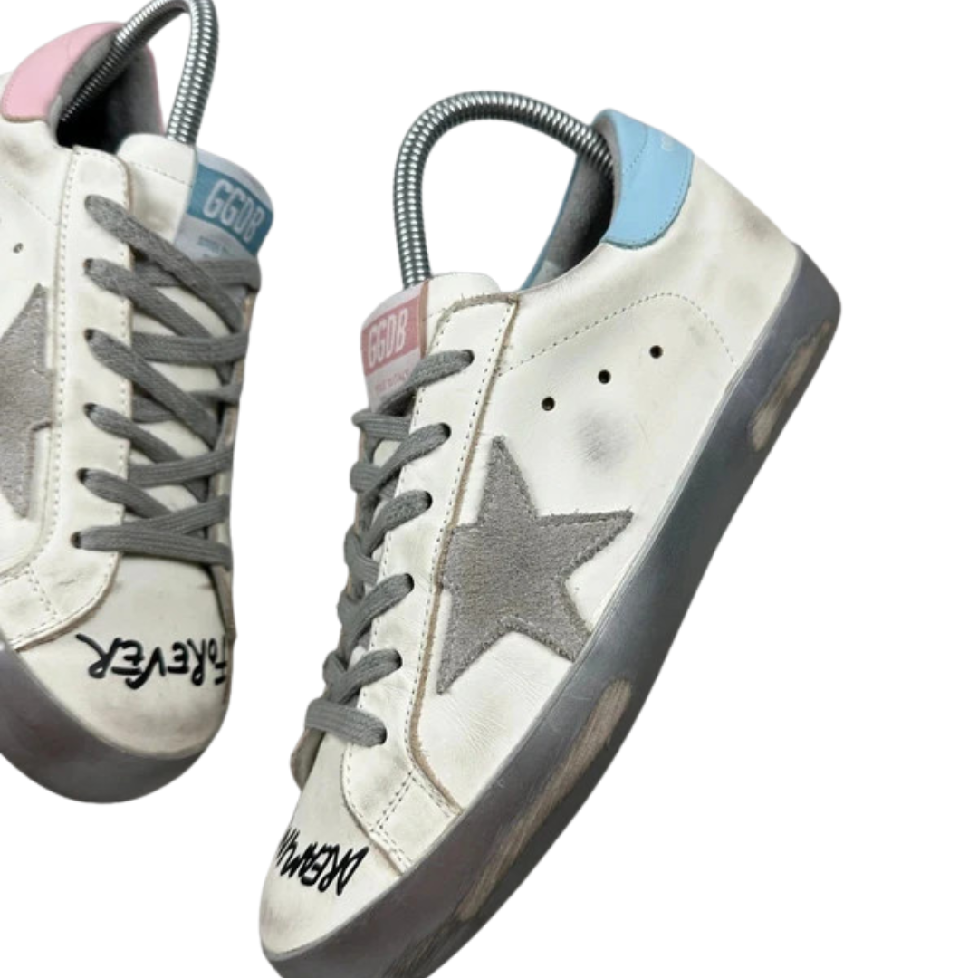 Golden Goose Superstar Sneakers (White Graffiti) (Women's)