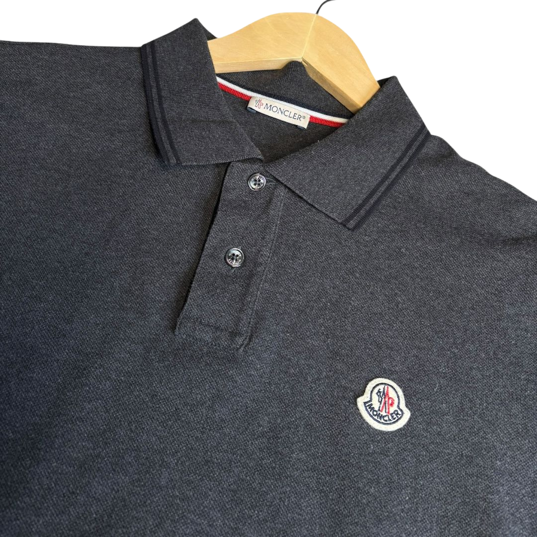 Moncler Maglia Polo Shirt (Dark Grey)