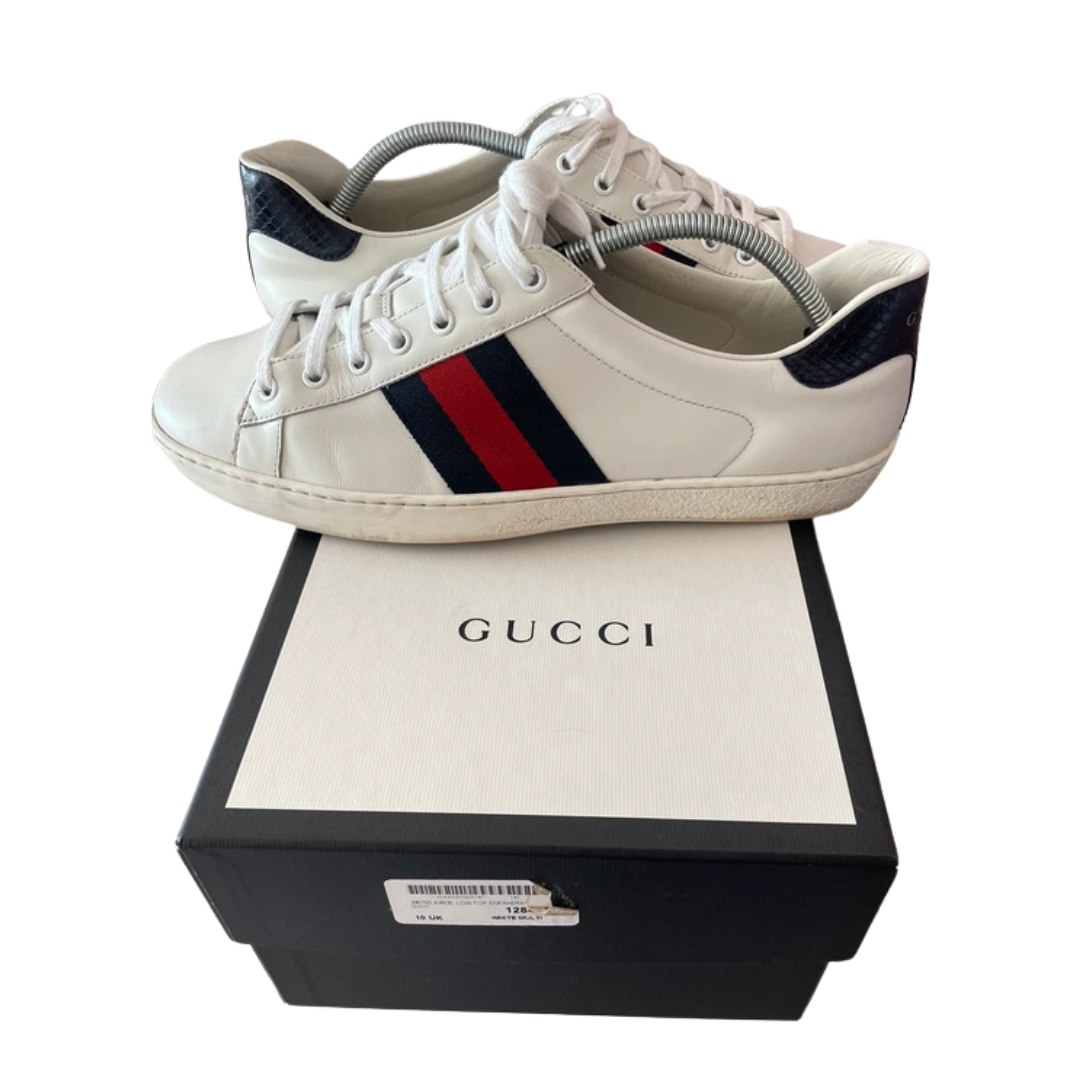 Gucci Ace Sneakers (White)