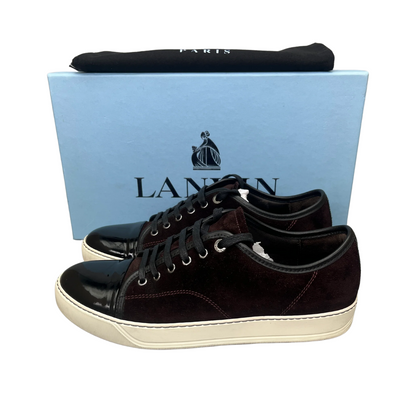 Lanvin Cap Toe Sneakers (Burgundy)