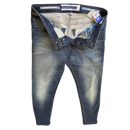 Jacob Cohën Nick Slim Fit Jeans (Navy Blue)