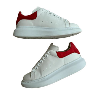 Alexander Mcqueen Sneakers (White Red) (Womens)